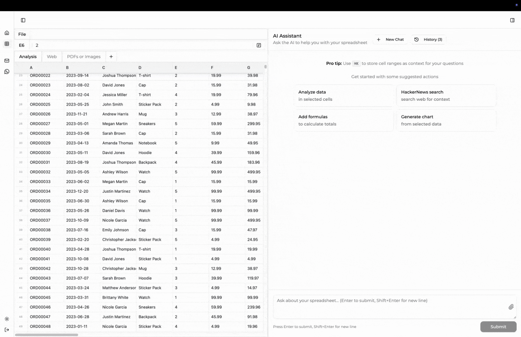 Superworker spreadsheet demo
